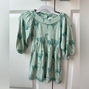 Kate Quinn Bamboo Llama Dress Blue (Size 12-18 Months)